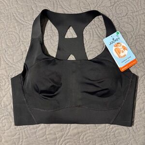 Jockey Black Contour Hold Racerback Sports Bra